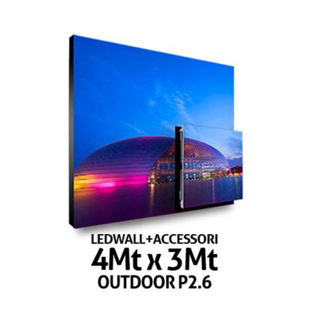 Schermo LEDWALL 4x3 mq Outdoor P3.91 Maxi Schermo da 48 mattonelle 50x50cm + Processore