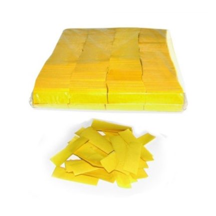 Coriandoli rettangolari confetti colore GIALLO in Carta da 1KG