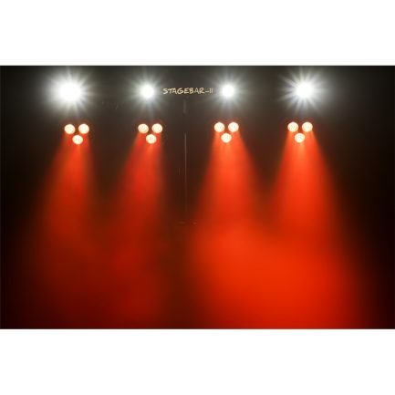 Set luci illuminazione STAGE BAR II con 4 Par Led RGB all in one e Pedaliera di Controllo Remoto - immagine 4