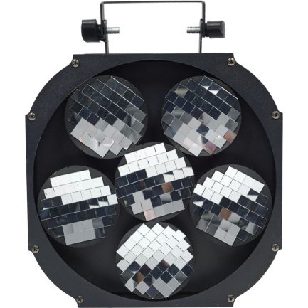 Effetto Sfera Mirrorball MOVING MIRROR 6 con dischi curvi rotanti Motorizzati